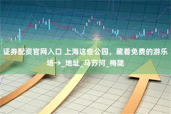 证券配资官网入口 上海这些公园，藏着免费的游乐场→_地址_马苏河_梅陇